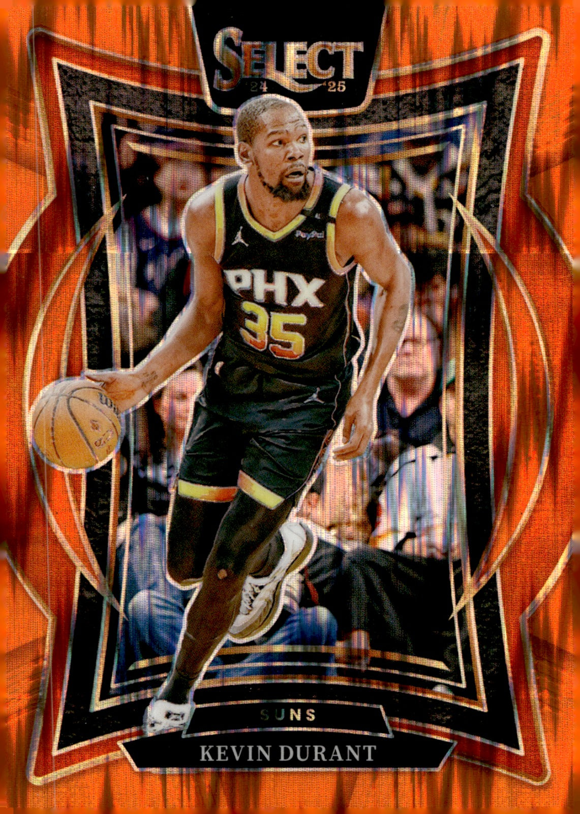 Kevin Durant #51 2024-25 Panini Select Orange Flash Prizm Phoenix Suns NM