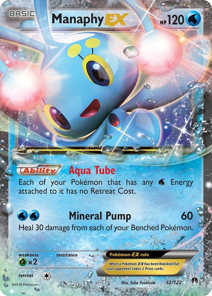 Manaphy EX 32/122 Holo XY - BREAKpoint NM