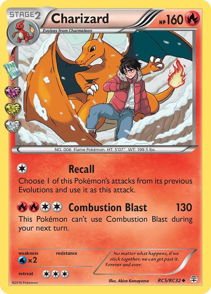Charizard RC5/RC32 Holo Generations: Radiant Collection NM