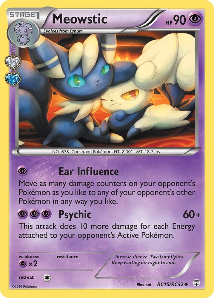Meowstic RC15/RC32 Holo Generations: Radiant Collection NM