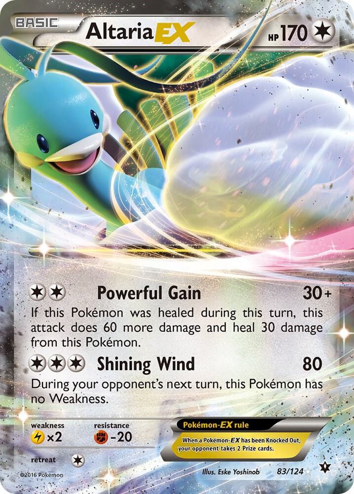 Altaria EX 83/124 Holo XY - Fates Collide HP