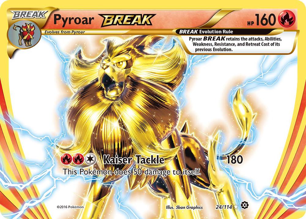 Pyroar BREAK 24/114 Holo XY - Steam Siege LP