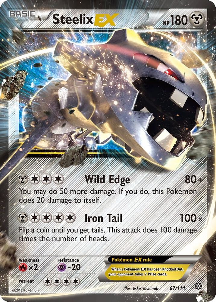 Steelix EX 67/114 Holo XY - Steam Siege NM