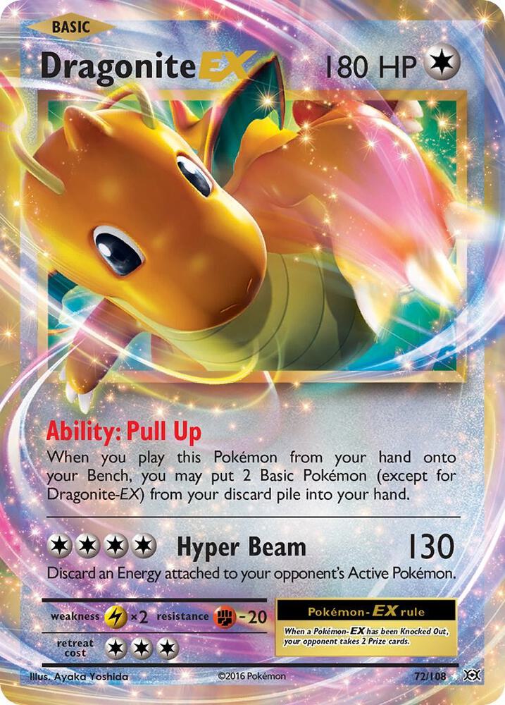 Dragonite EX 72/108 Holo XY - Evolutions NM