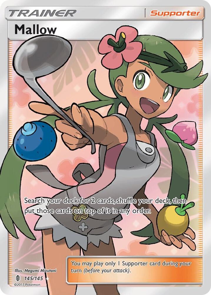 Mallow (Full Art) 145/145 Holo SM - Guardians Rising NM