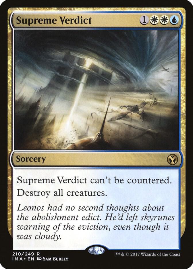 Supreme Verdict #210 Iconic Masters NM