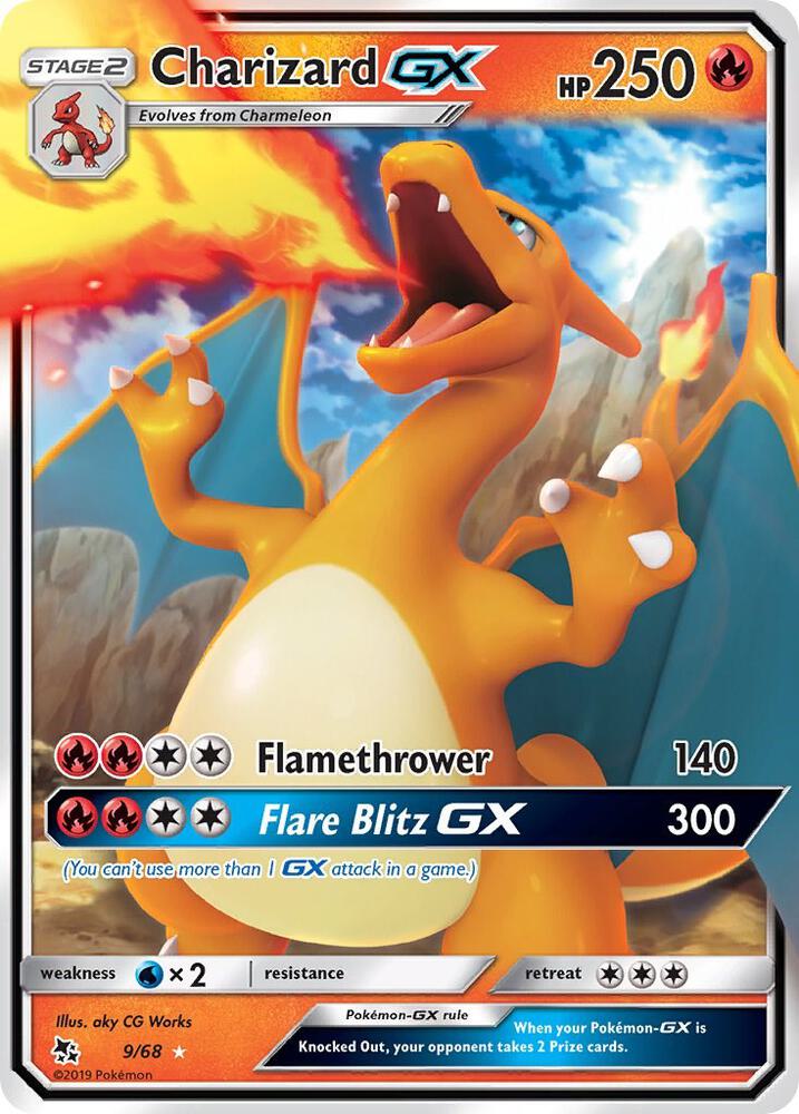 Charizard GX 9/68 Holo Hidden Fates NM