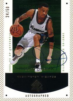 Juan Dixon #158 2002-03 SP Authentic Limited Auto Washington Wizards NM