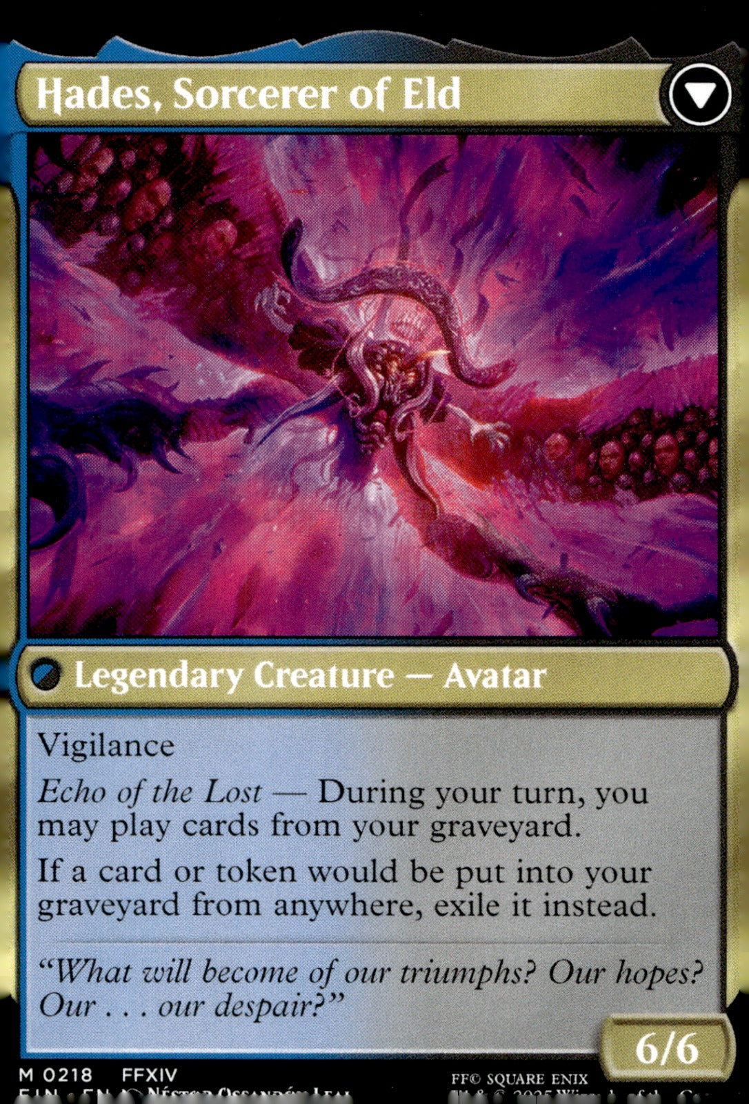 Emet Selch Unsundered #218 FINAL FANTASY NM