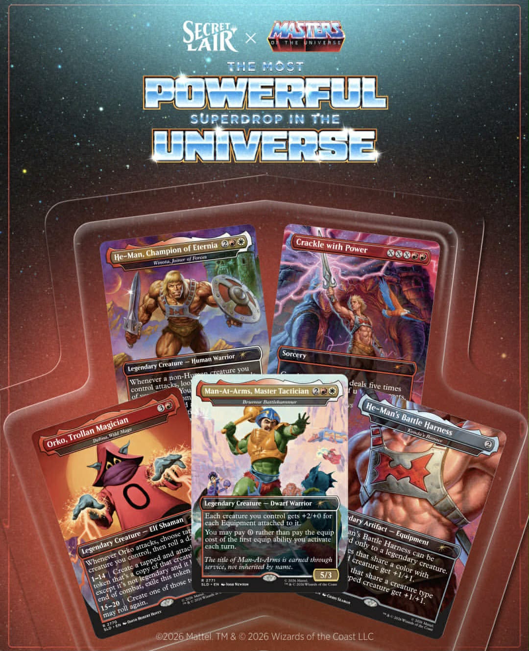 Magic the Gathering: Secret lair - Masters of the Universe: By the Power of Grey Skull