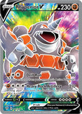 Rhyperior V (Full Art) 181/189 Holo SWSH03: Darkness Ablaze NM