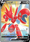 Scizor V (Full Art) 183/189 Holo SWSH03: Darkness Ablaze NM