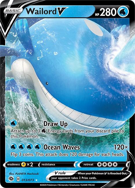 Wailord V 013/073 Holo Champion's Path NM