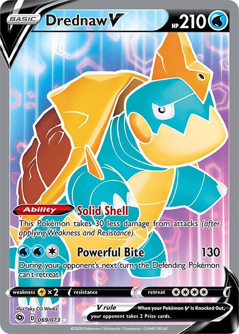 Drednaw V (Full Art) 69/73 Holo Champion's Path NM