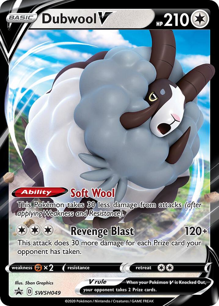Dubwool V - SWSH049 Holo SWSH: Sword & Shield Promo Cards NM