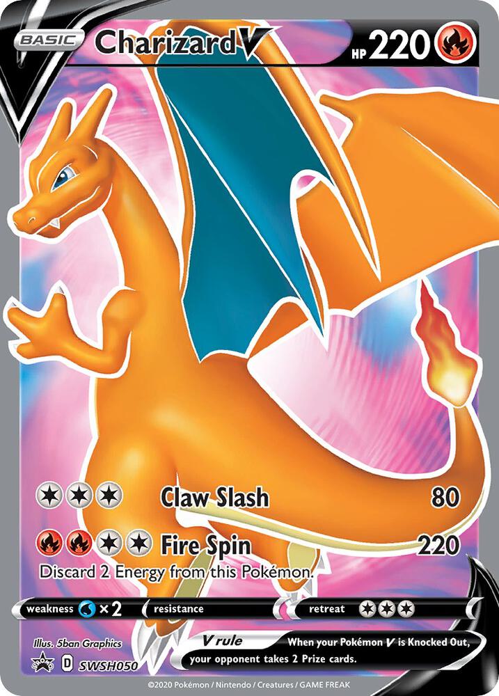 Charizard V SWSH050 Holo SWSH: Sword & Shield Promo Cards NM