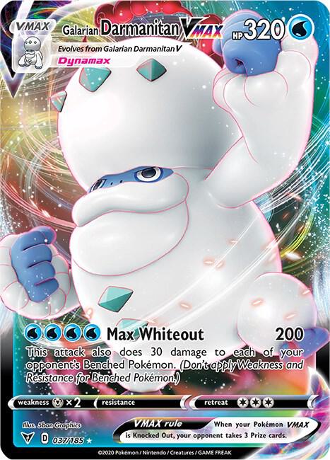 Galarian Darmanitan VMAX 037/185 Holo SWSH04: Vivid Voltage NM