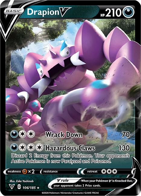 Drapion V 106/185 Holo SWSH04: Vivid Voltage NM
