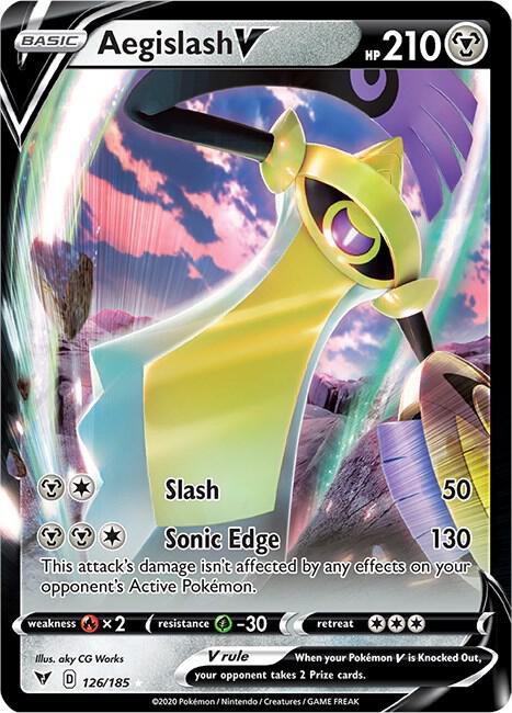 Aegislash V 126/185 Holo SWSH04: Vivid Voltage NM