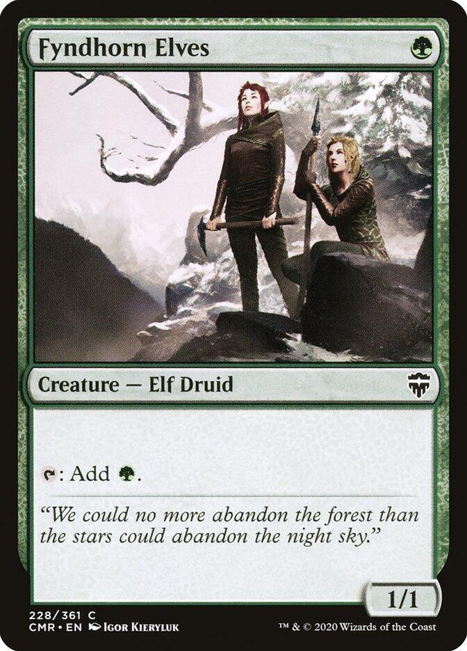 Fyndhorn Elves #228 Commander Legends NM