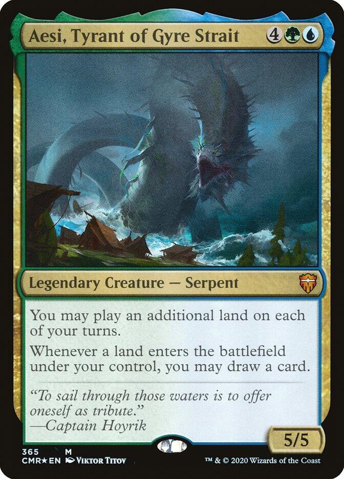 Aesi, Tyrant of Gyre Strait #365 Foil Commander Legends NM