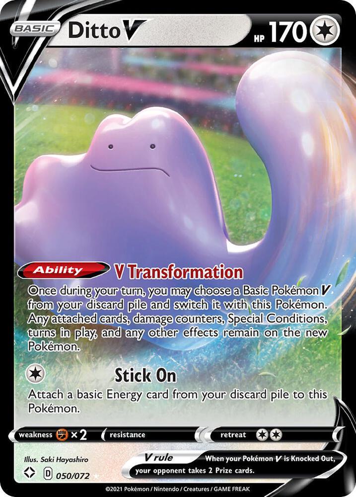 Ditto V 050/072 Holo Shining Fates NM