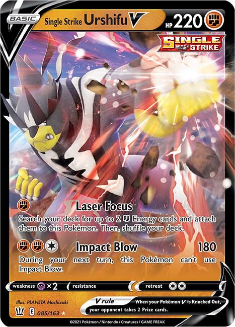 Single Strike Urshifu V 085/163 Holo SWSH05: Battle Styles NM