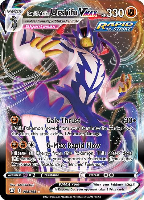Rapid Strike Urshifu VMAX 088/163 Holo SWSH05: Battle Styles NM