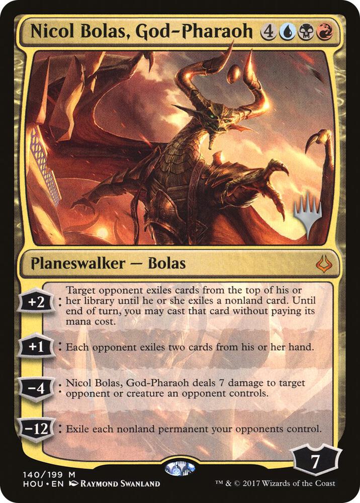 Nicol Bolas, God-Pharaoh #140 Promo Pack: Strixhaven NM