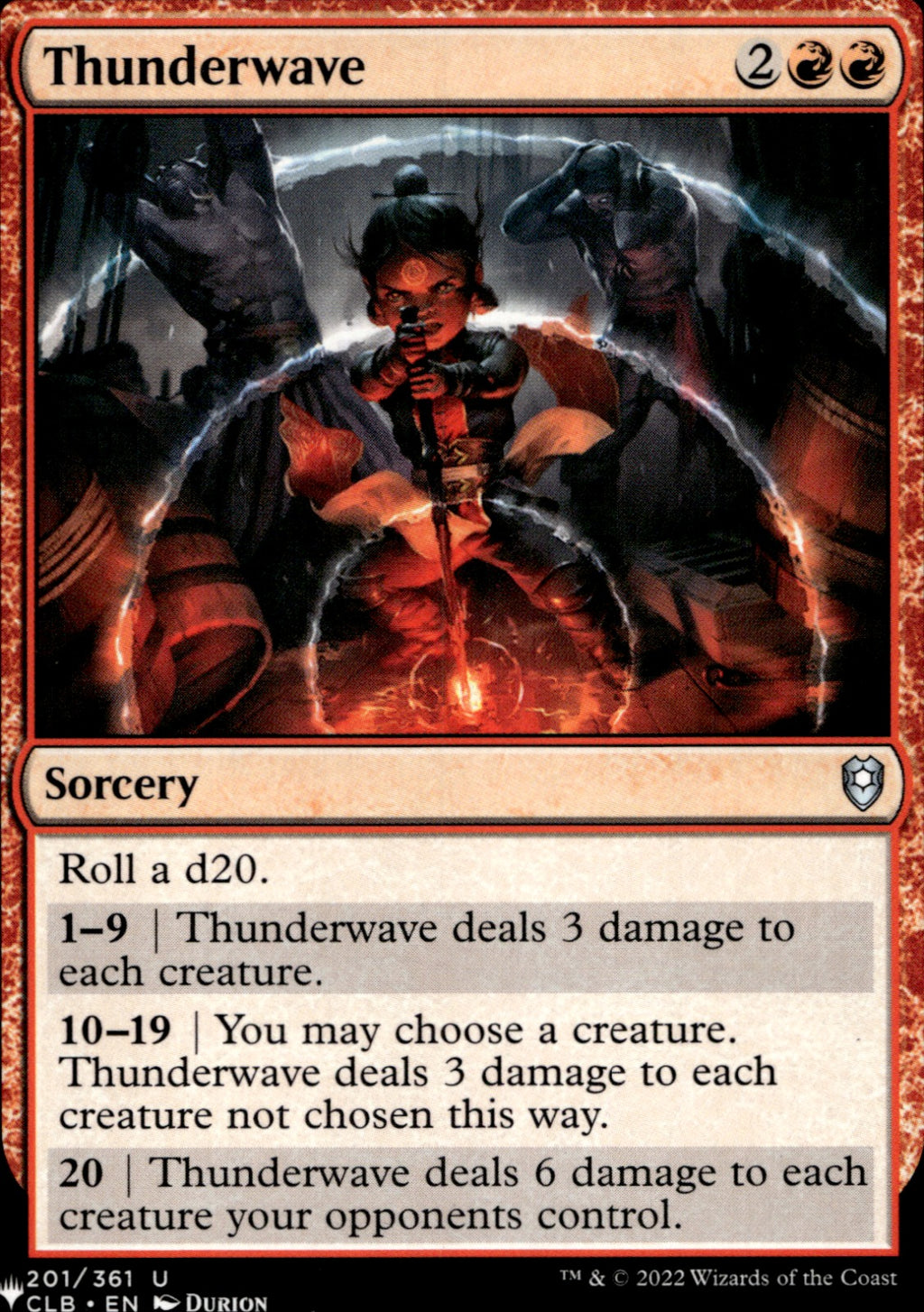 Thunderwave #201 Commander Legends: Battle for Baldur's Gate NM