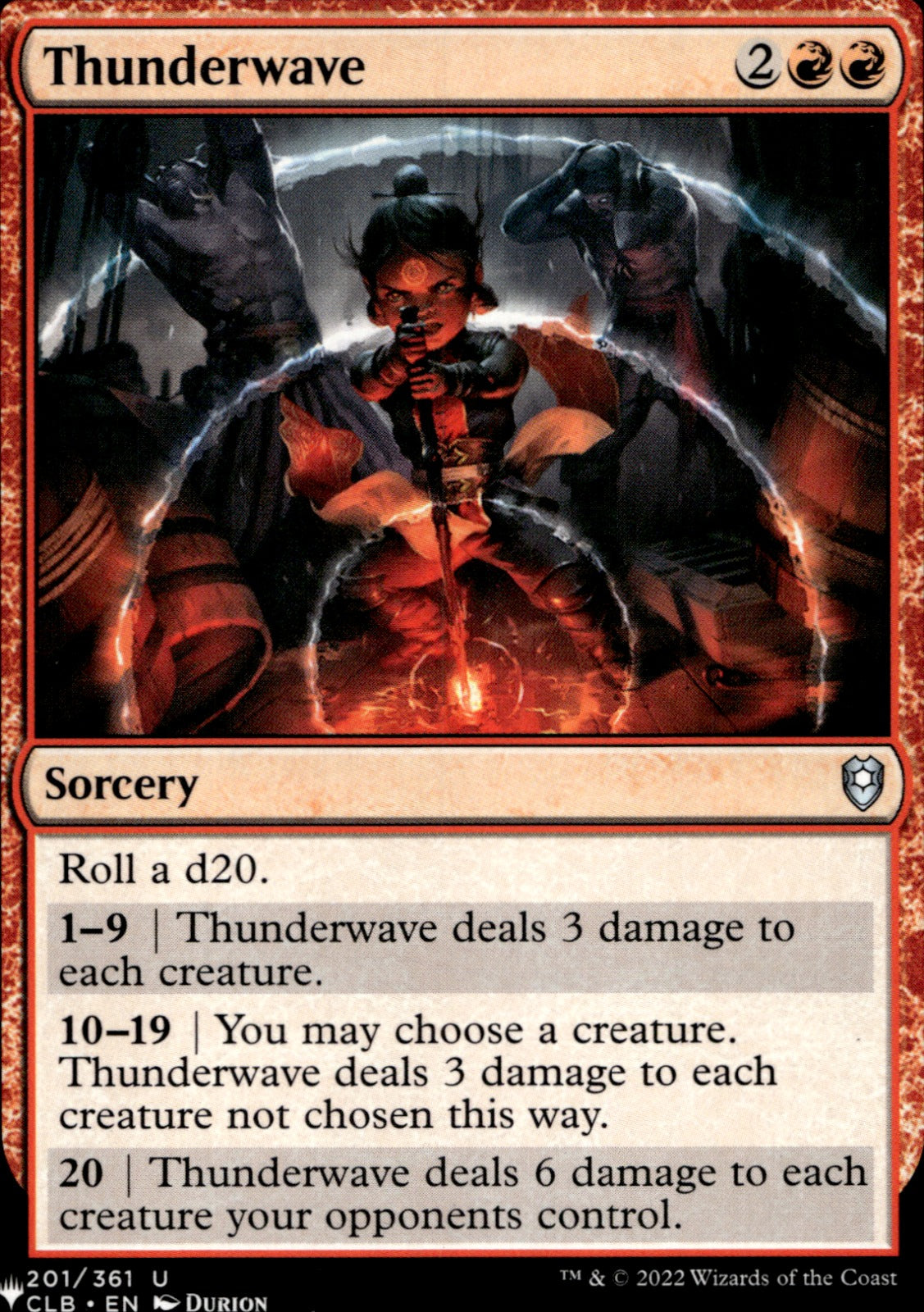 Thunderwave #201 Commander Legends: Battle for Baldur's Gate NM