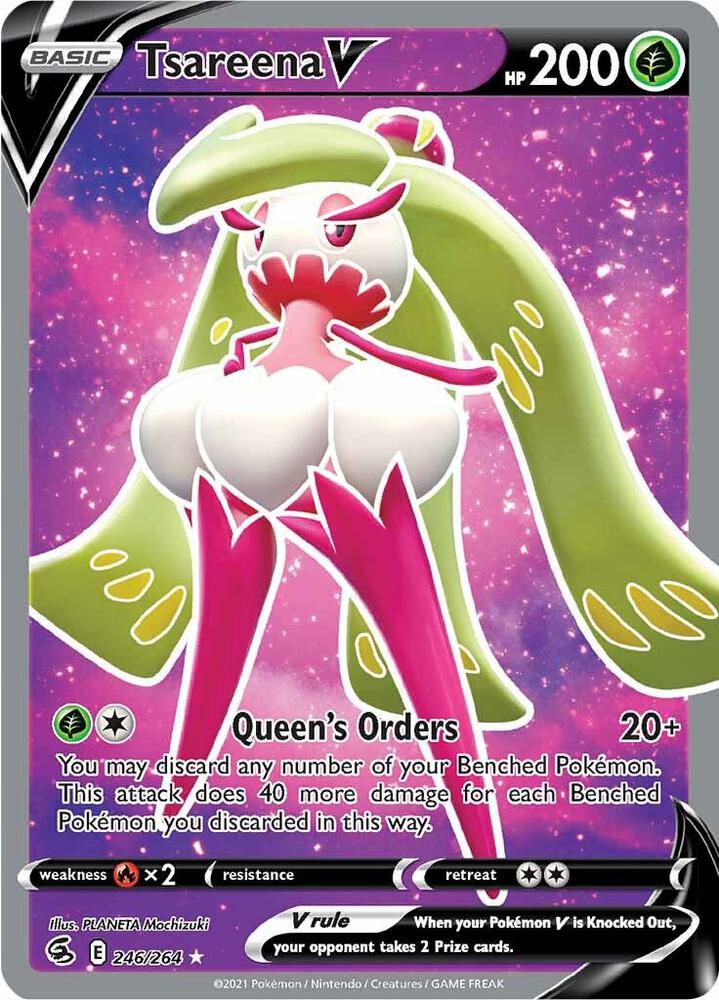 Tsareena V (Full Art) 246/264 Holo SWSH08: Fusion Strike NM