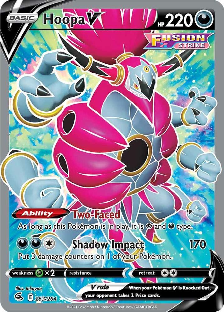 Hoopa V (Full Art) 253/264 Holo SWSH08: Fusion Strike NM