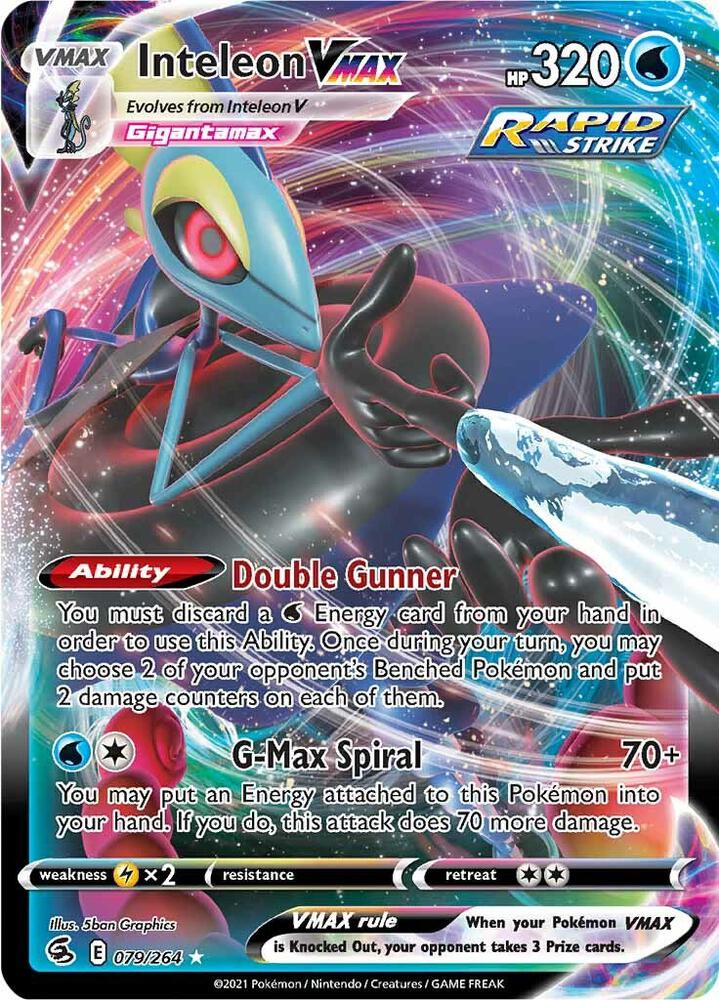 Inteleon VMAX 079/264 Holo SWSH08: Fusion Strike NM
