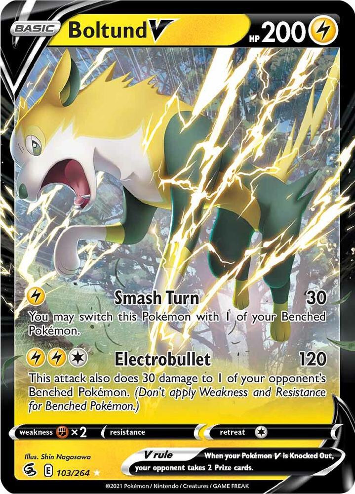 Boltund V 103/264 Holo SWSH08: Fusion Strike NM