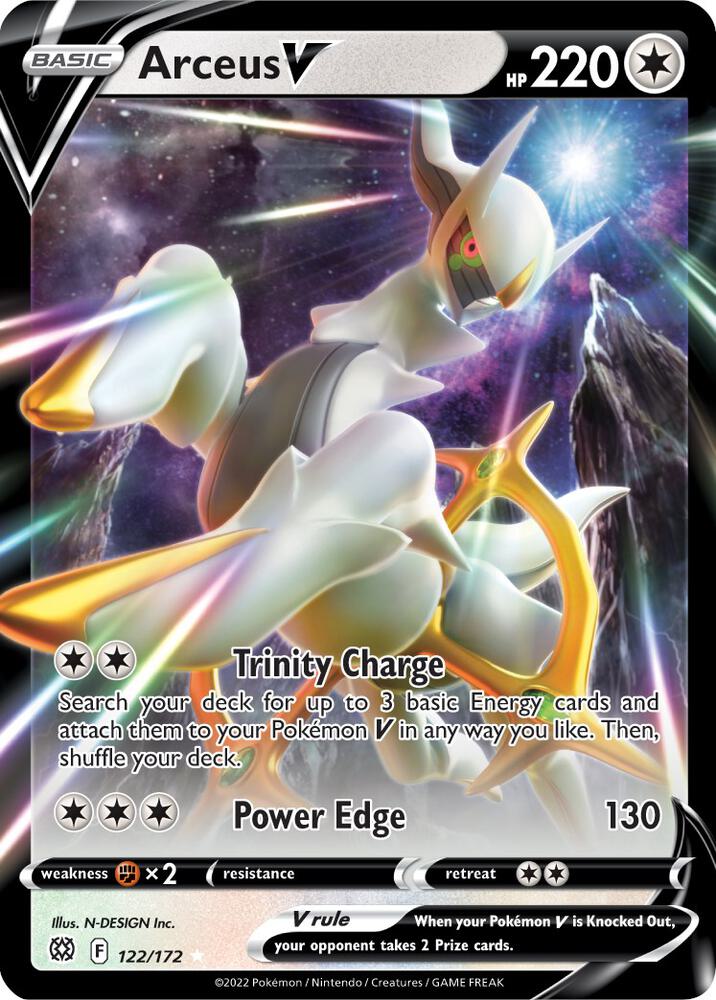 Arceus V 122/172 Holo SWSH09: Brilliant Stars NM