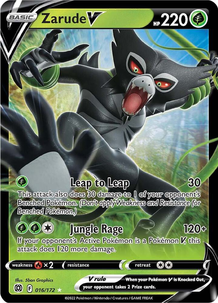 Zarude V 016/172 Holo SWSH09: Brilliant Stars NM