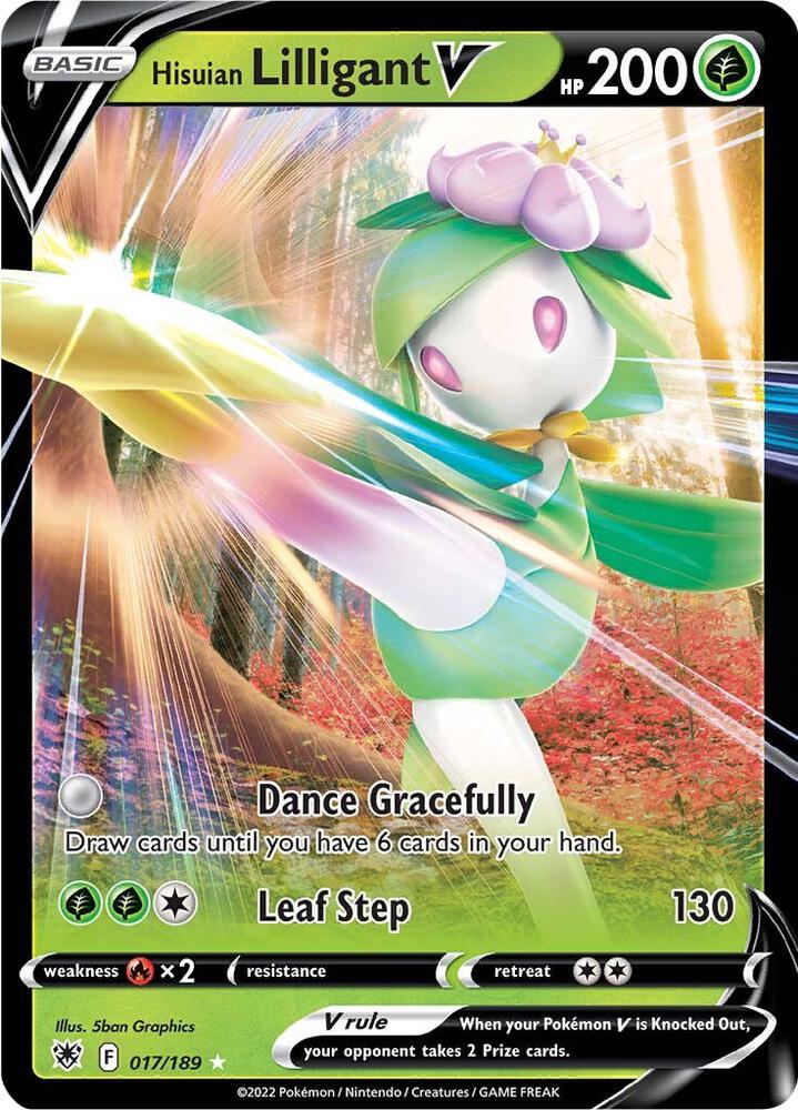 Hisuian Lilligant V 017/189 Holo SWSH10: Astral Radiance NM