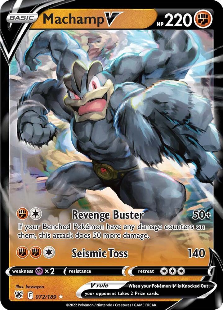Machamp V 072/189 Holo SWSH10: Astral Radiance NM