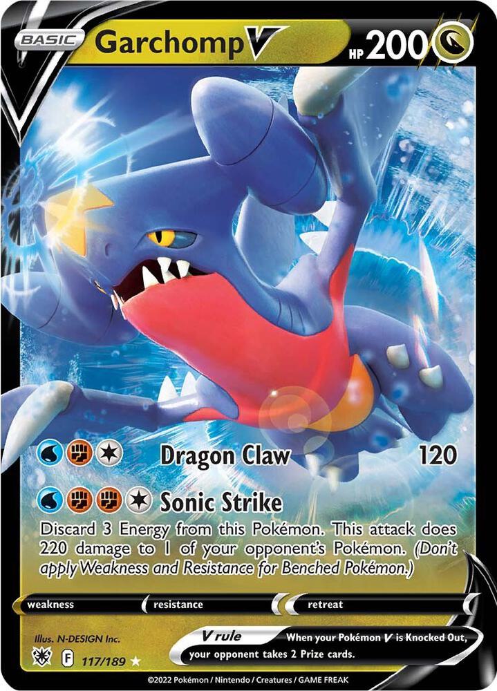 Garchomp V 117/189 Holo SWSH10: Astral Radiance NM