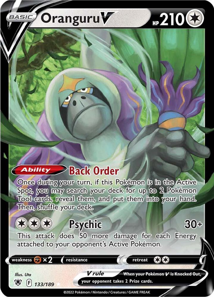 Oranguru V 133/189 Holo SWSH10: Astral Radiance NM