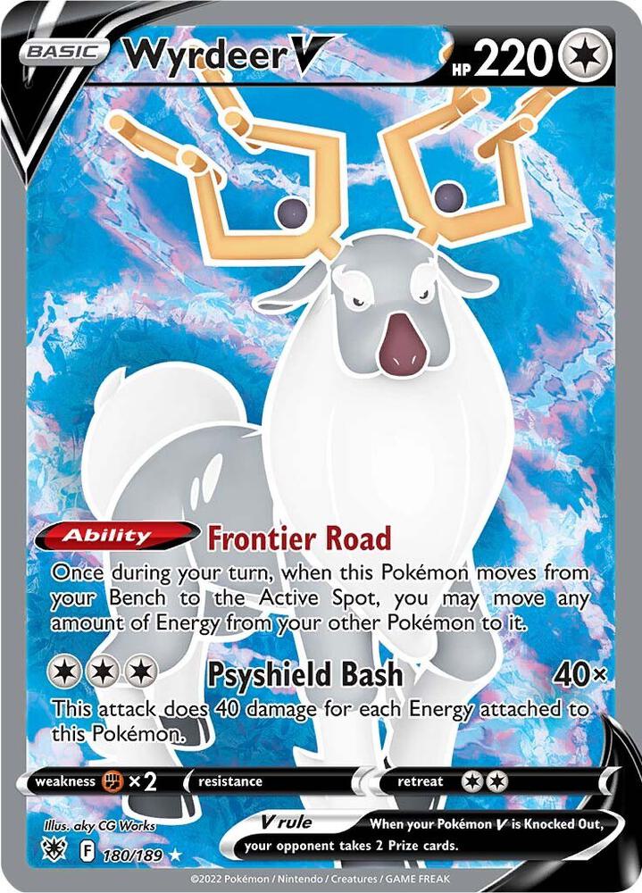 Wyrdeer V (Full Art) 180/189 Holo SWSH10: Astral Radiance NM