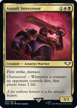Assault Intercessor #104 Universes Beyond: Warhammer 40,000 NM
