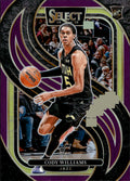 Cody Williams #172 RC 2024-25 Panini Select Purple Prizm Utah Jazz NM