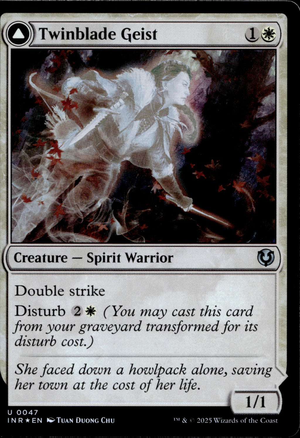 Twinblade Geist #47 Foil Innistrad Remastered NM