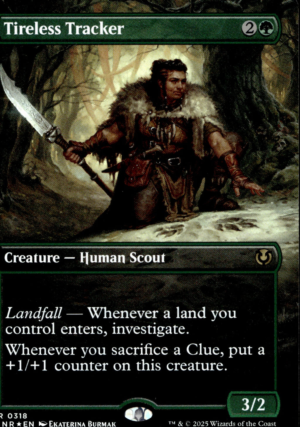 Tireless Tracker (Borderless) #318 Foil Innistrad Remastered NM