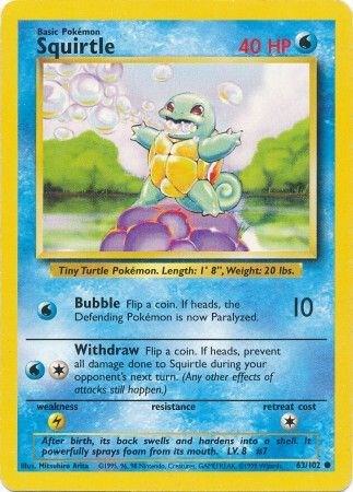 Squirtle 063/102 Base Set MP