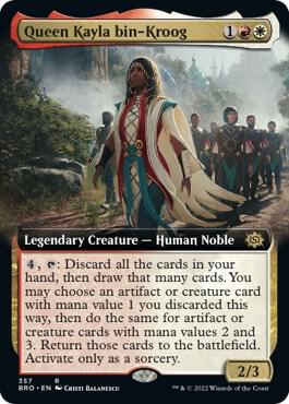 Queen Kayla bin-Kroog (Extended Art) #357 Foil The Brothers' War NM