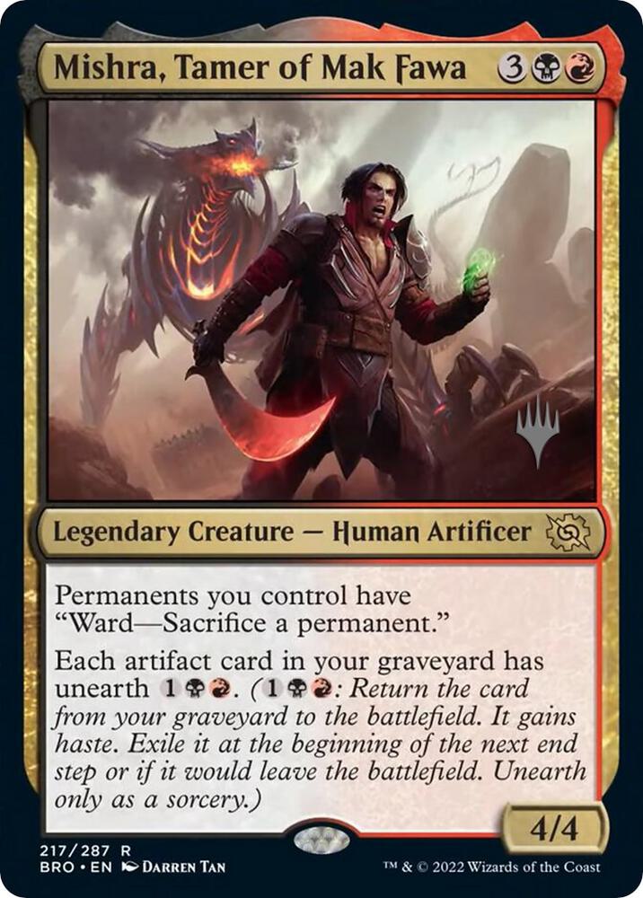Mishra, Tamer of Mak Fawa #217 Foil Promo Pack: The Brothers' War NM