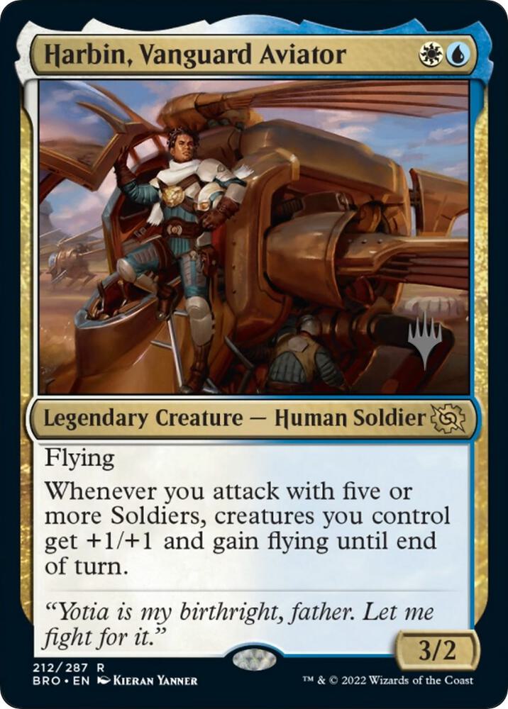 Harbin, Vanguard Aviator #212 Foil Promo Pack: The Brothers' War NM